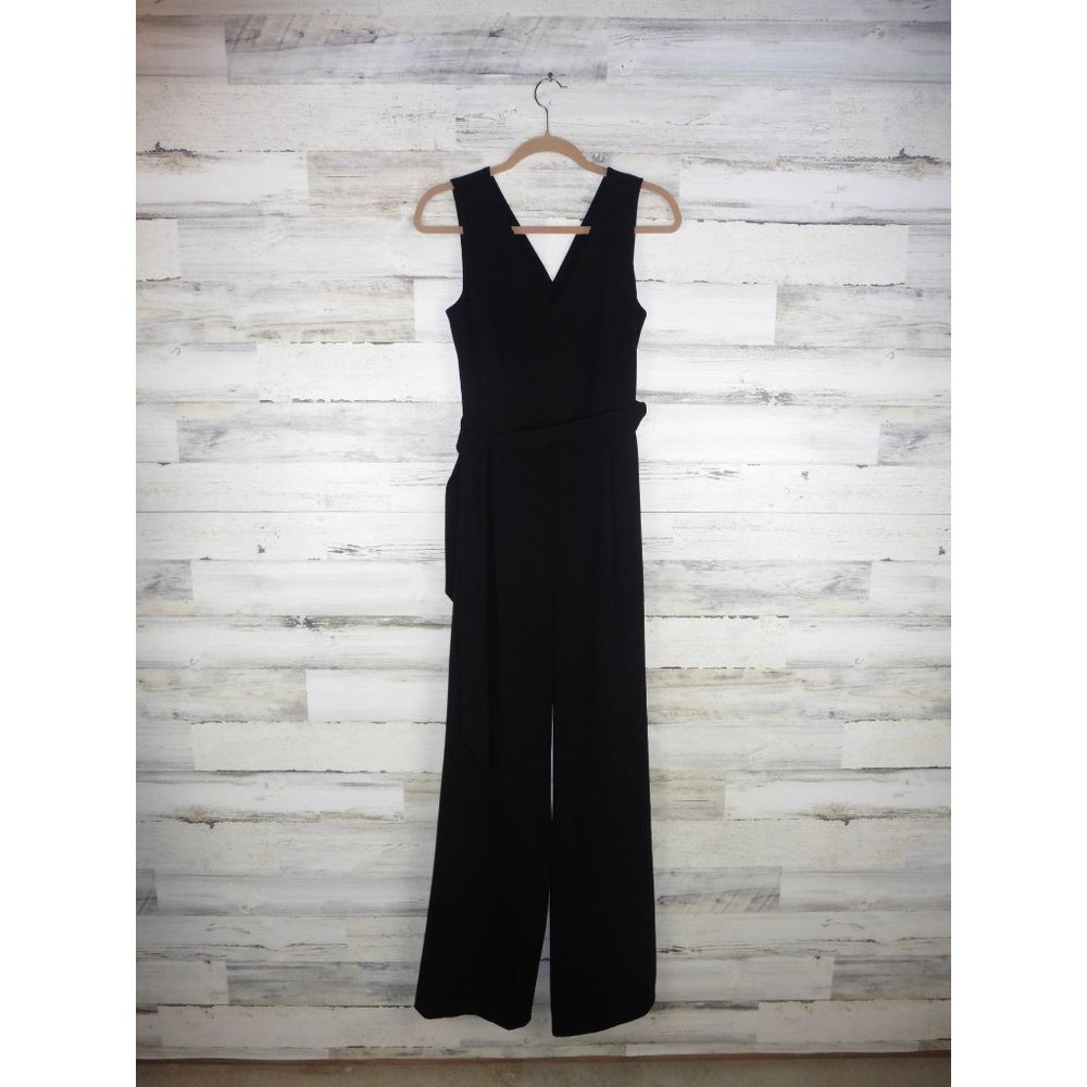 Calvin Klein sleeveless pants suit jumper cross back open back 10 M Medium